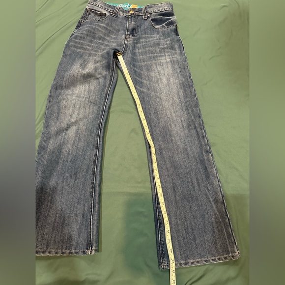 Red Camel blue jeans sz 16 Boys. Whiskered pattern, medium wash denim Adjustable - Picture 4 of 12